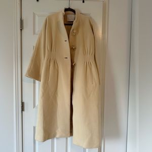 Rebecca Taylor Wool Brushed Peplum Coat-New with tags- Retail: $995.00 size 6